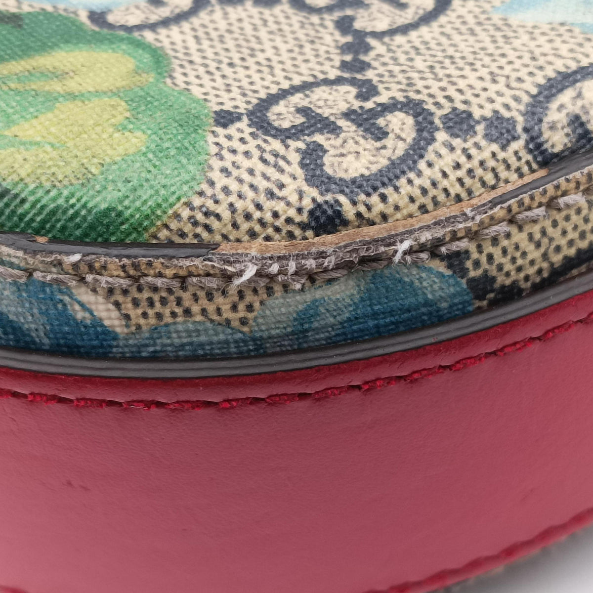 Pre-owned Gucci GG Blooms beige×Multicolour PVC coated canvas×Leather 432150 shoulderbag | stylenewstar
