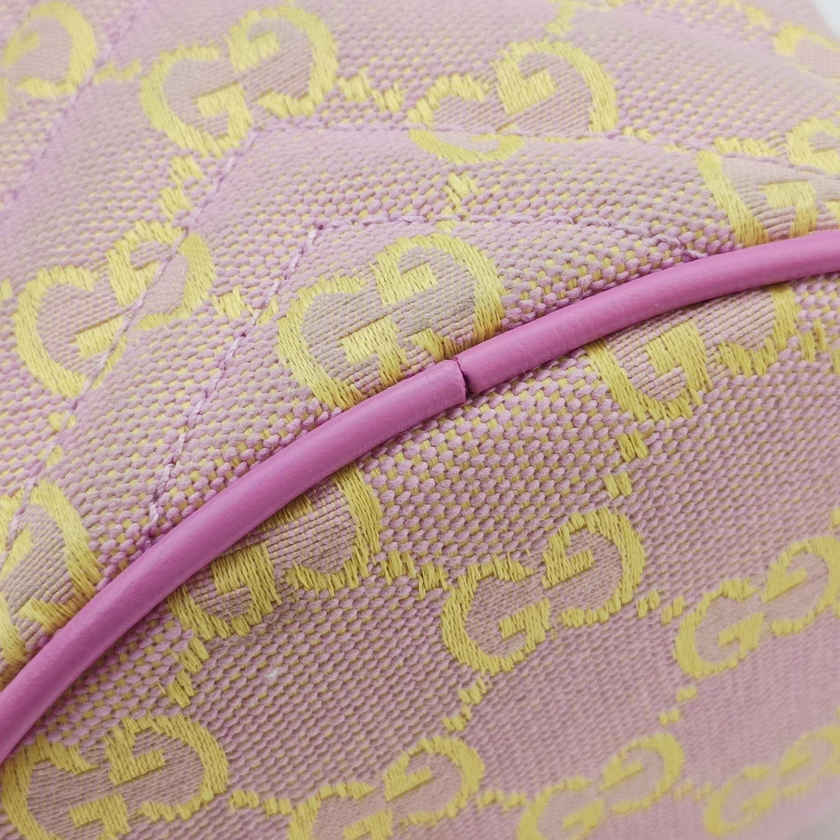 Pre-owned Gucci GG Marmont Purple  x Beige canvas 783175 shoulderbag | stylenewstar