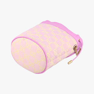 Pre-owned Gucci GG Marmont Purple  x Beige canvas 783175 shoulderbag | stylenewstar