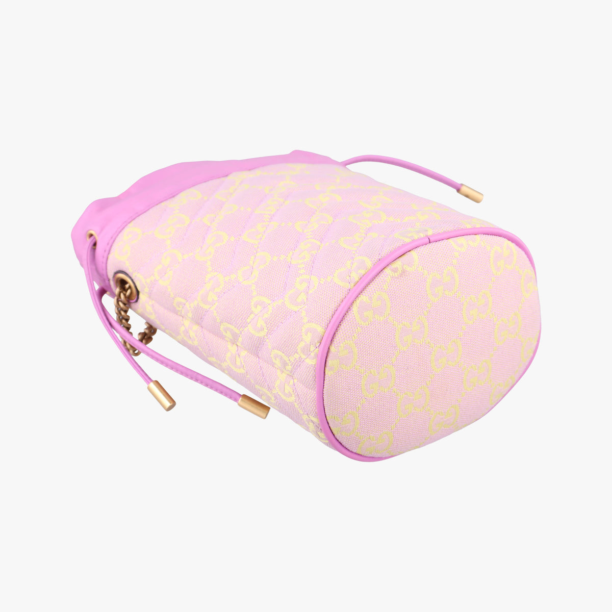 Pre-owned Gucci GG Marmont Purple  x Beige canvas 783175 shoulderbag | stylenewstar
