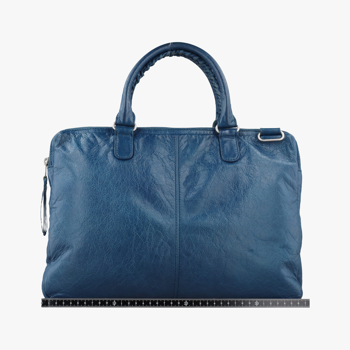 Pre-owned Balenciaga Giant City Blue Lambskin  shoulderbag | stylenewstar