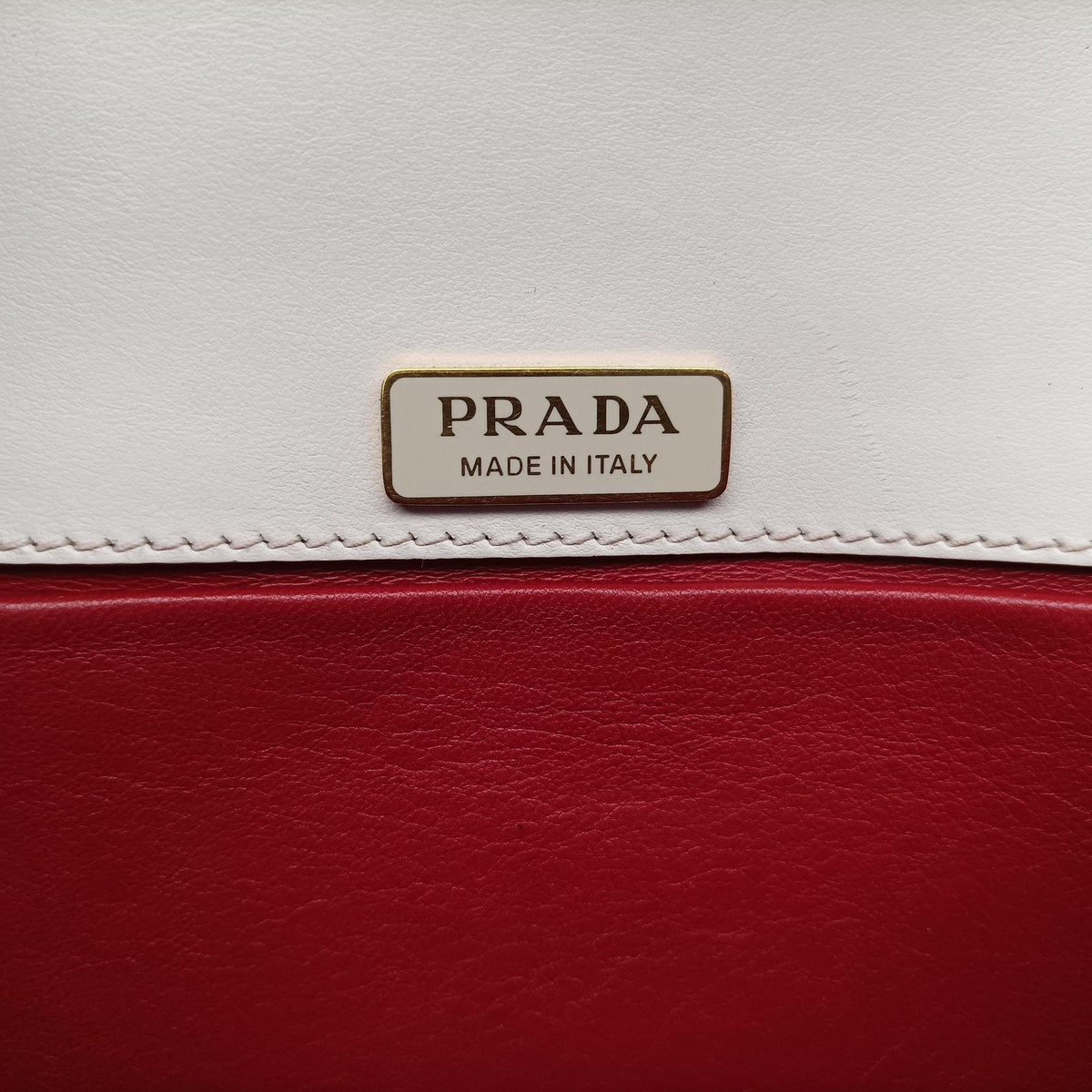 Secondhand Prada Cahier Heart and Flower White×red leather  shoulderbag | stylenewstar