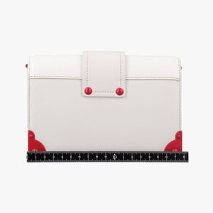 Secondhand Prada Cahier Heart and Flower White×red leather  shoulderbag | stylenewstar
