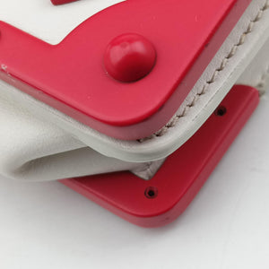 Secondhand Prada Cahier Heart and Flower White×red leather  shoulderbag | stylenewstar