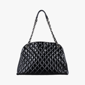 Pre-owned Chanel Mademoiselle Bowling Black Patent leather A50558 shoulderbag | stylenewstar