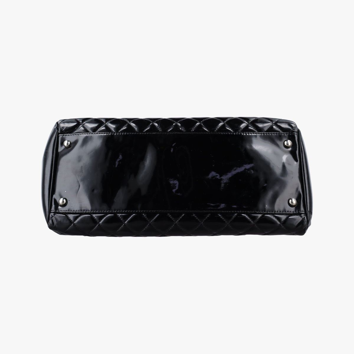 Pre-owned Chanel Mademoiselle Bowling Black Patent leather A50558 shoulderbag | stylenewstar