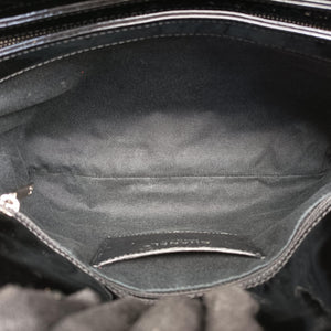 Pre-owned Chanel Mademoiselle Bowling Black Patent leather A50558 shoulderbag | stylenewstar