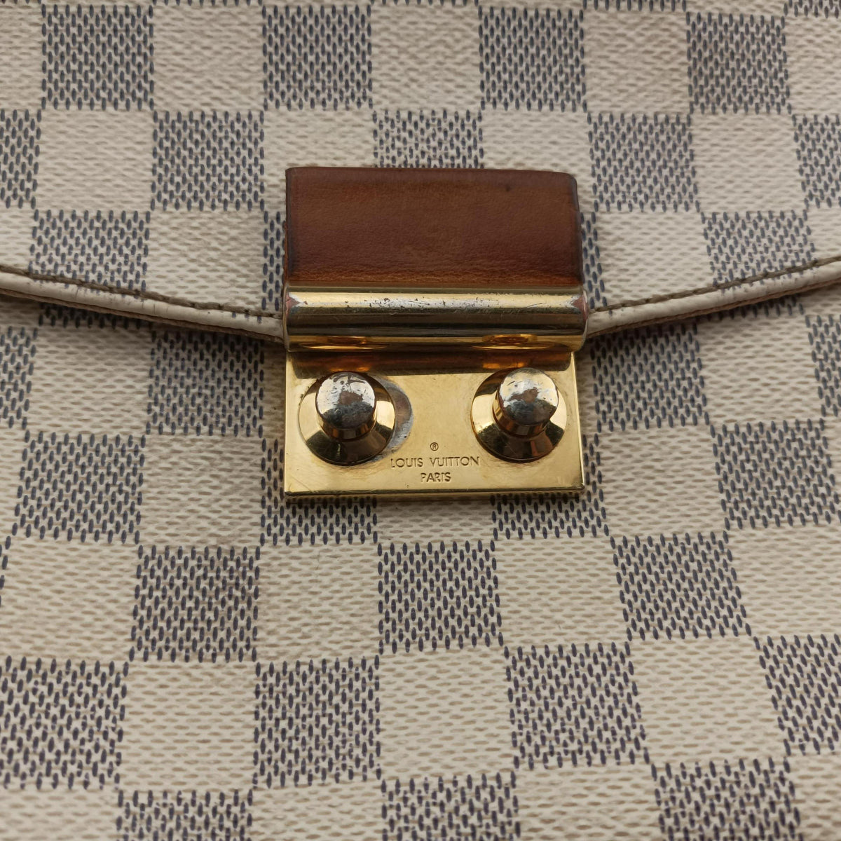 Secondhand Louis Vuitton CROISETTE Azur Damier Canvas N41581 shoulderbag | stylenewstar