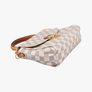 Secondhand Louis Vuitton CROISETTE Azur Damier Canvas N41581 shoulderbag | stylenewstar