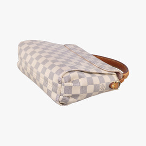 Secondhand Louis Vuitton CROISETTE Azur Damier Canvas N41581 shoulderbag | stylenewstar