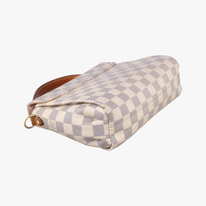Secondhand Louis Vuitton CROISETTE Azur Damier Canvas N41581 shoulderbag | stylenewstar