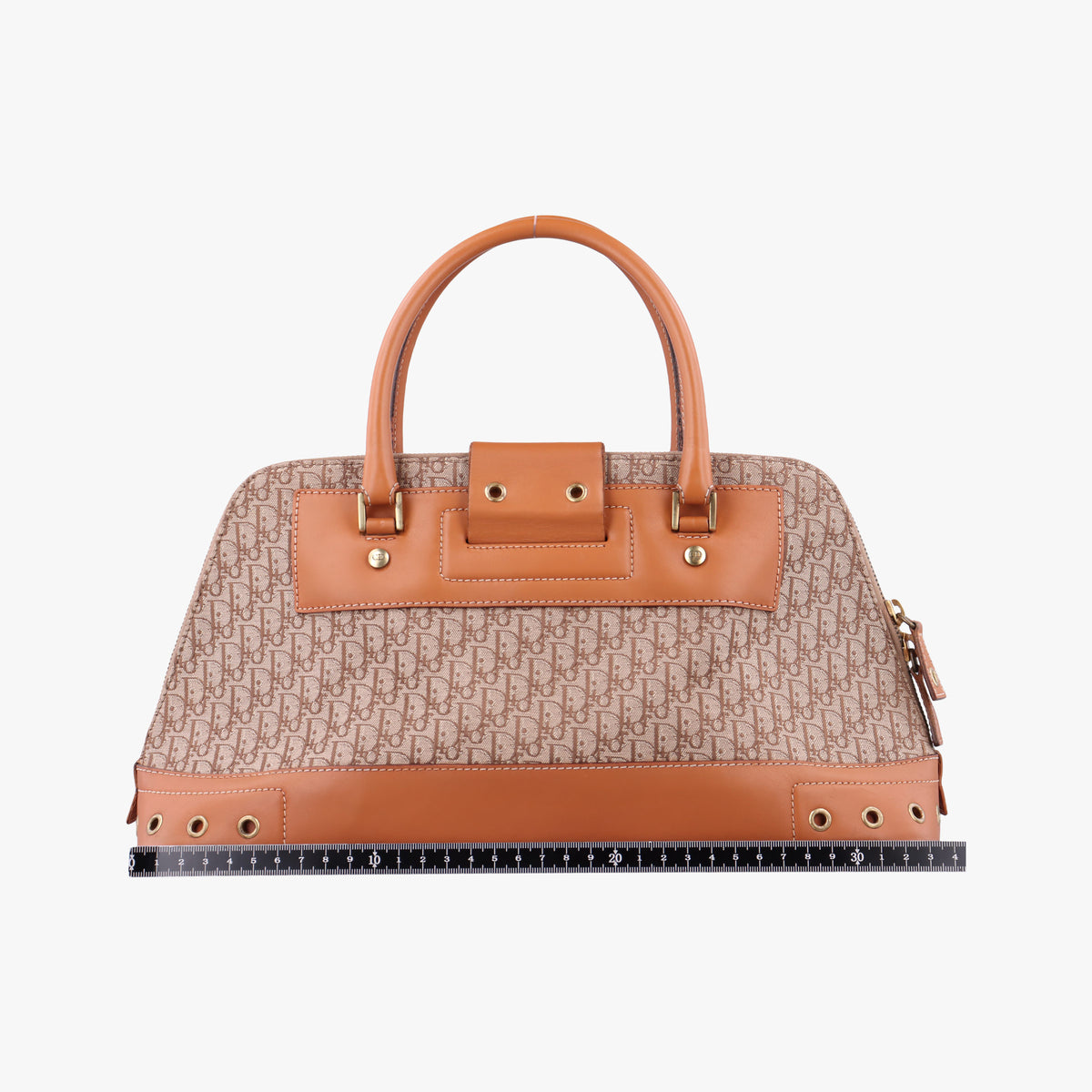 Vintage Christian Dior Street Chic Trotter Brown canvas×leather  handbag | stylenewstar