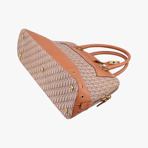 Vintage Christian Dior Street Chic Trotter Brown canvas×leather  handbag | stylenewstar