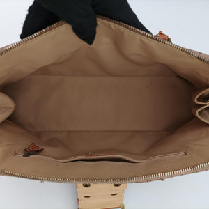 Vintage Christian Dior Street Chic Trotter Brown canvas×leather  handbag | stylenewstar