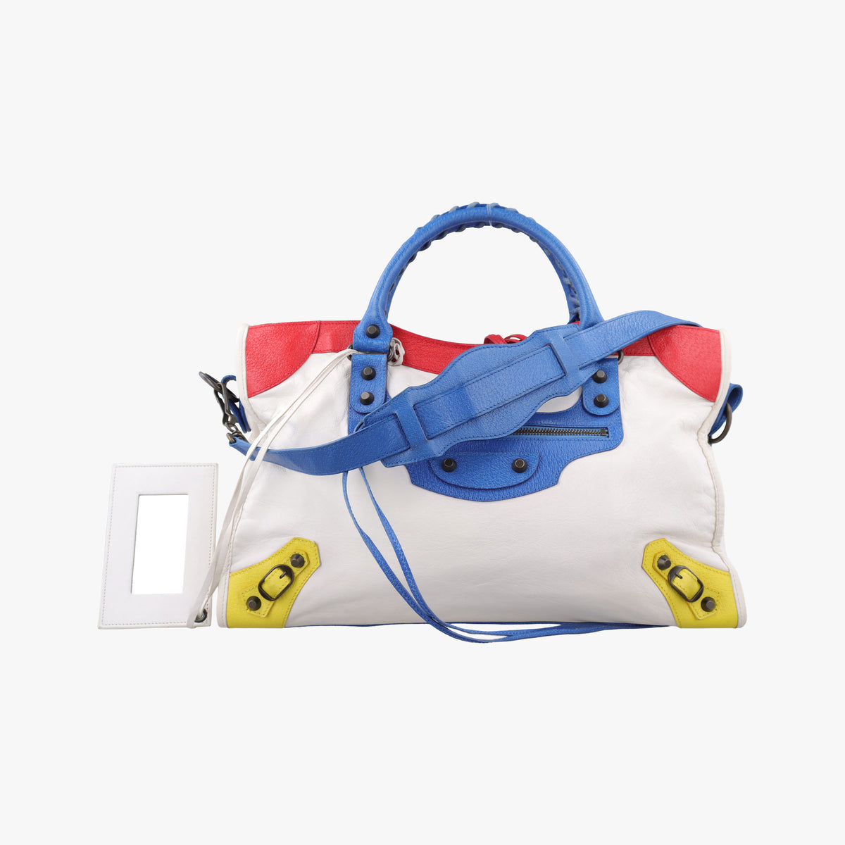 Pre-owned Balenciaga Motorcycle City Multicolour lambskin  shoulderbag | stylenewstar