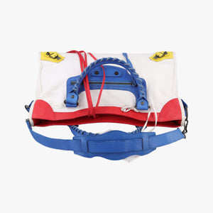 Pre-owned Balenciaga Motorcycle City Multicolour lambskin  shoulderbag | stylenewstar