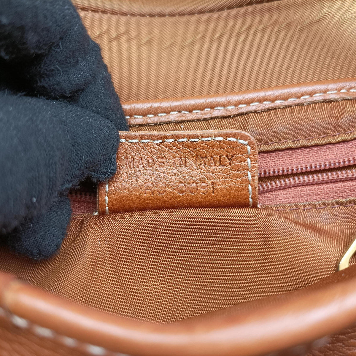Vintage Christian Dior Saddle Brown Leather  handbag | stylenewstar