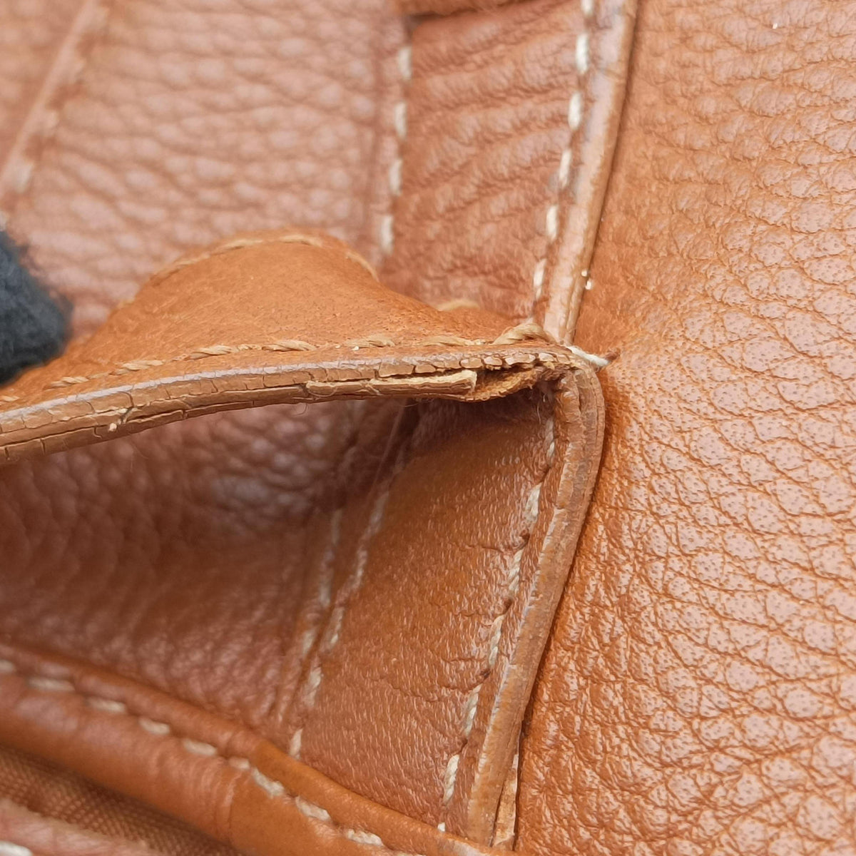 Vintage Christian Dior Saddle Brown Leather  handbag | stylenewstar