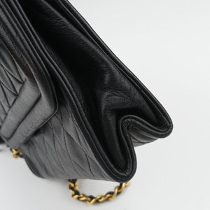 Pre-owned Chanel Matelasse fringe Black Lambskin  shoulderbag | stylenewstar