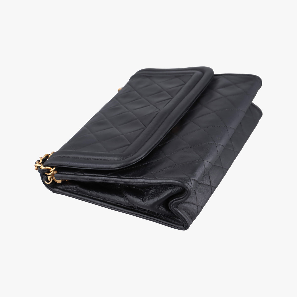 Pre-owned Chanel Matelasse fringe Black Lambskin  shoulderbag | stylenewstar