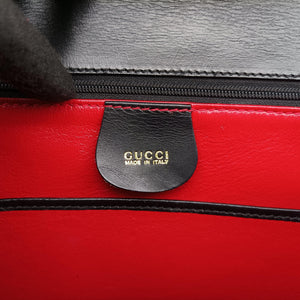Pre-owned Gucci Bamboo Black Leather 000-21 shoulderbag | stylenewstar