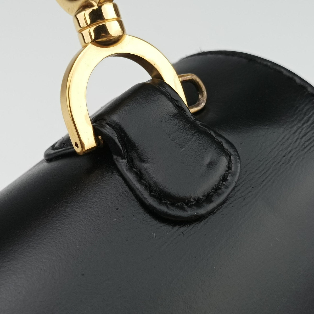 Pre-owned Gucci Bamboo Black Leather 000-21 shoulderbag | stylenewstar