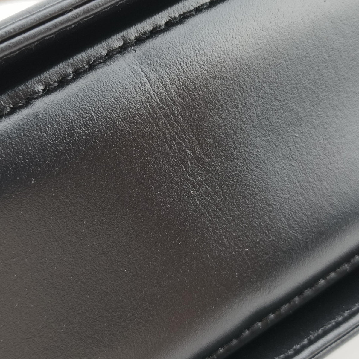 Pre-owned Gucci Bamboo Black Leather 000-21 shoulderbag | stylenewstar