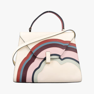 Pre-owned Valextra Iside White x Multi Leather  shoulderbag | stylenewstar