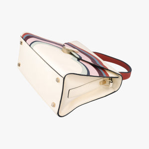 Pre-owned Valextra Iside White x Multi Leather  shoulderbag | stylenewstar