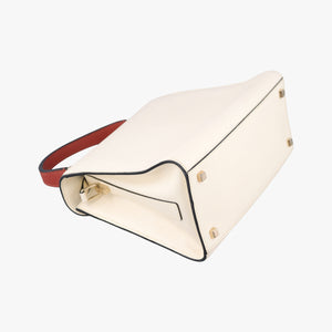 Pre-owned Valextra Iside White x Multi Leather  shoulderbag | stylenewstar