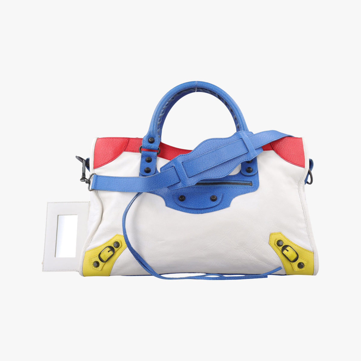 Pre-owned Balenciaga Motorcycle City Multicolour lambskin  shoulderbag | stylenewstar