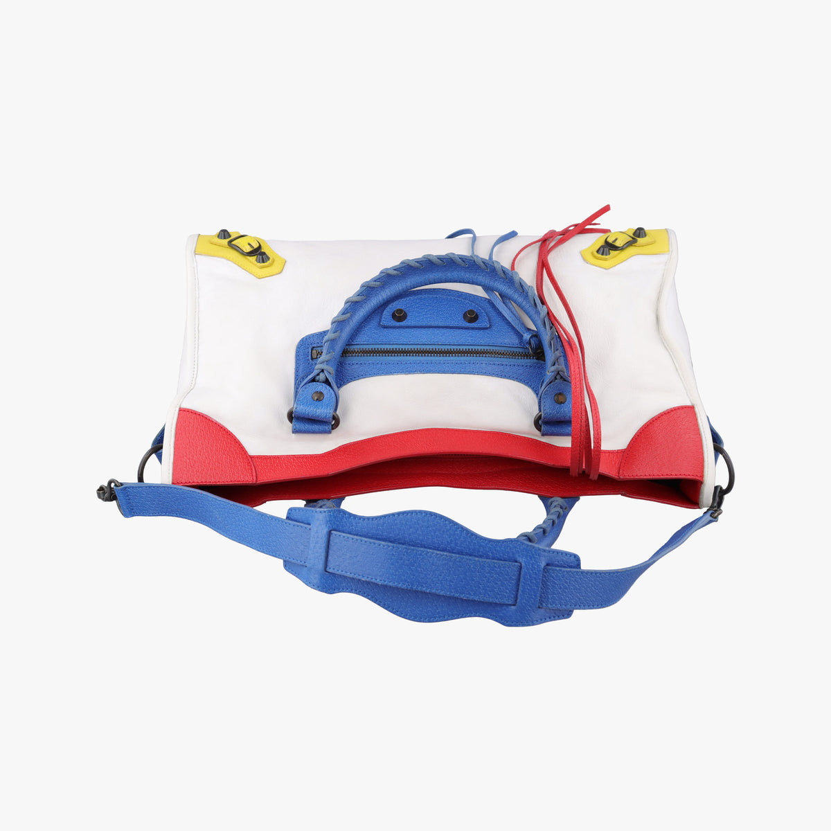 Pre-owned Balenciaga Motorcycle City Multicolour lambskin  shoulderbag | stylenewstar