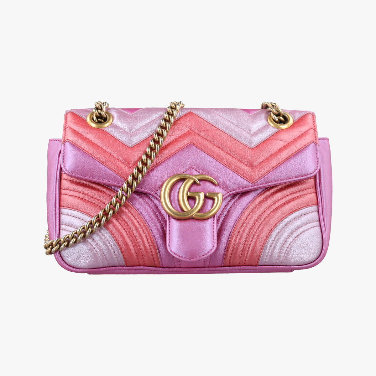Pre-owned Gucci GG Marmont Multicolour Leather 443497 shoulderbag | stylenewstar