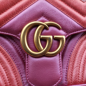 Pre-owned Gucci GG Marmont Multicolour Leather 443497 shoulderbag | stylenewstar