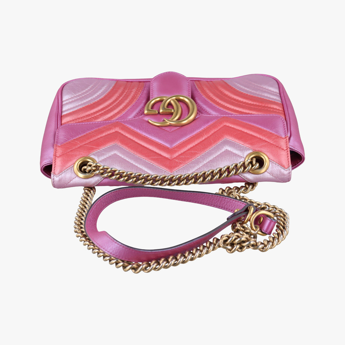 Pre-owned Gucci GG Marmont Multicolour Leather 443497 shoulderbag | stylenewstar