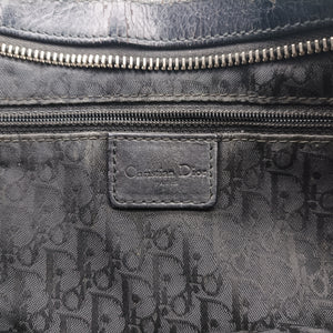 Secondhand Christian Dior Corset Hobo Black Leather × Nylon  handbag | stylenewstar