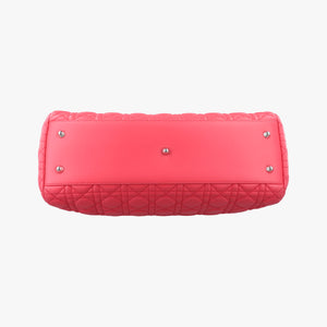 Pre-owned Christian Dior Cannage Dior Soft Shopping Pink lambskin  shoulderbag | stylenewstar