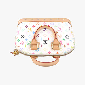 Pre-owned Louis Vuitton Alma PM white Monogram Multicolor M40443 handbag | stylenewstar