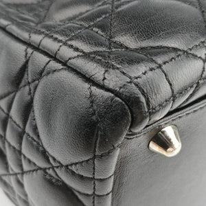 Pre-owned Christian Dior Lady Dior Black lambskin  handbag | stylenewstar