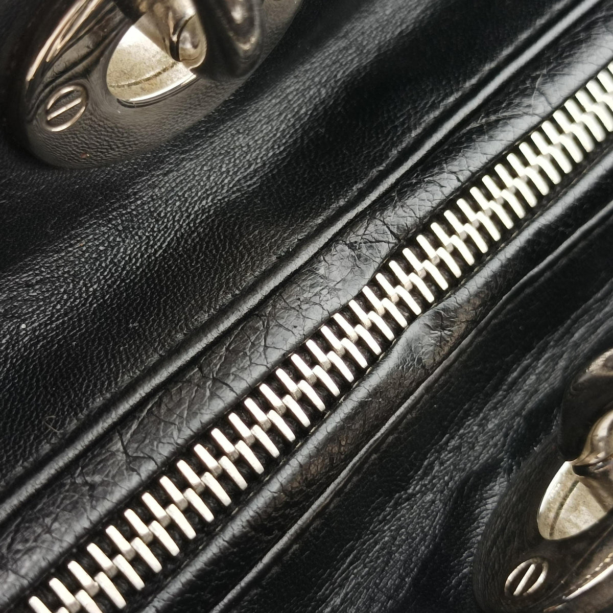 Pre-owned Christian Dior Lady Dior Black lambskin  handbag | stylenewstar