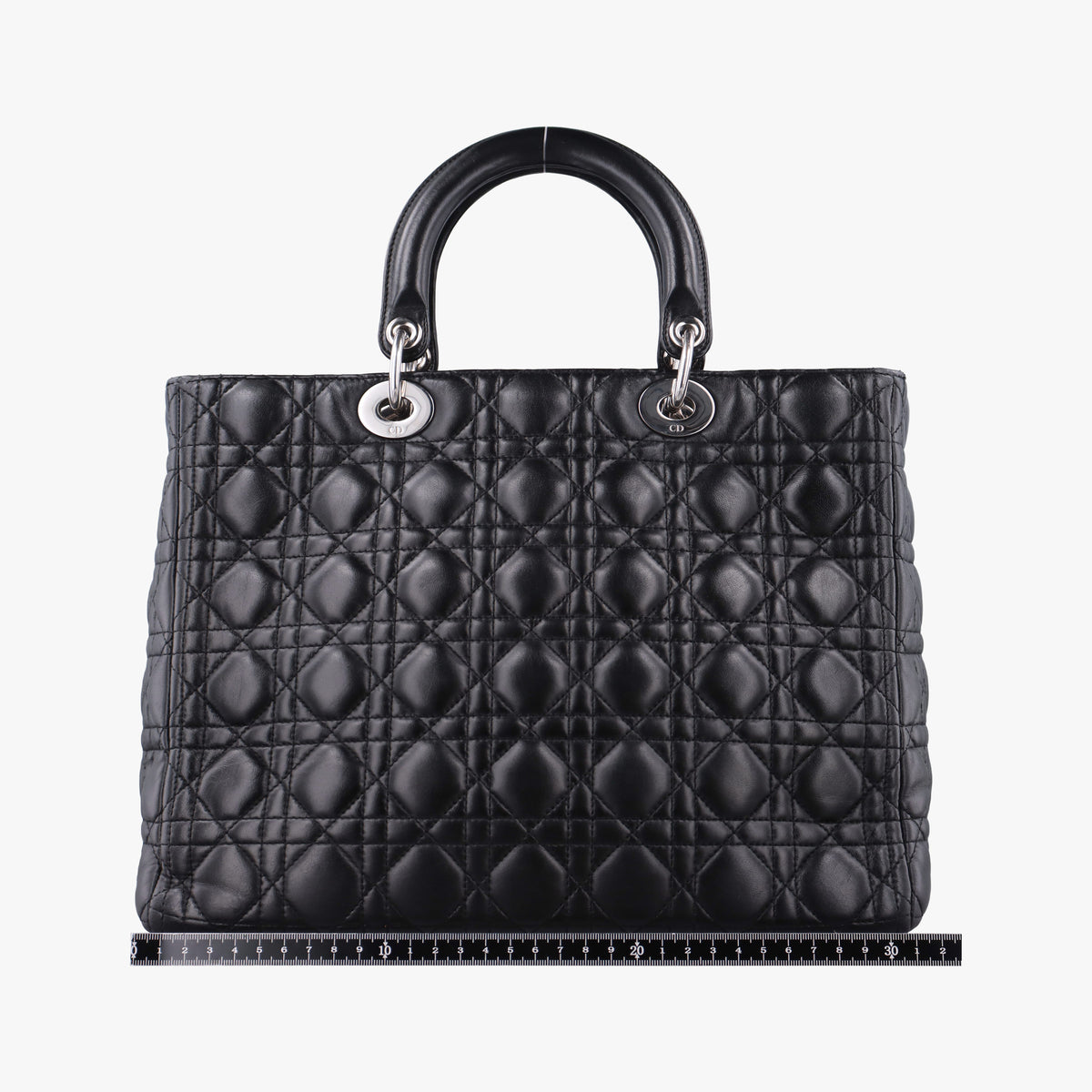Pre-owned Christian Dior Lady Dior Black lambskin  handbag | stylenewstar