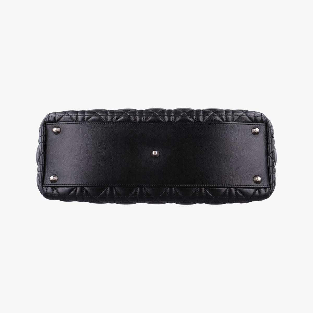 Pre-owned Christian Dior Lady Dior Black lambskin  handbag | stylenewstar