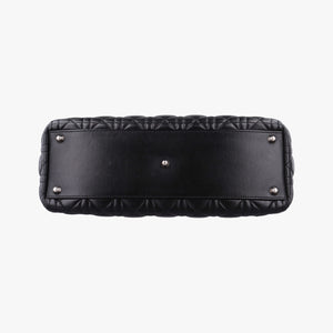 Pre-owned Christian Dior Lady Dior Black lambskin  handbag | stylenewstar