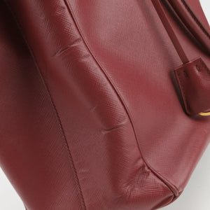 Vintage Prada Galleria Burgundy SAFFIANO Leather BN1874 handbag | stylenewstar