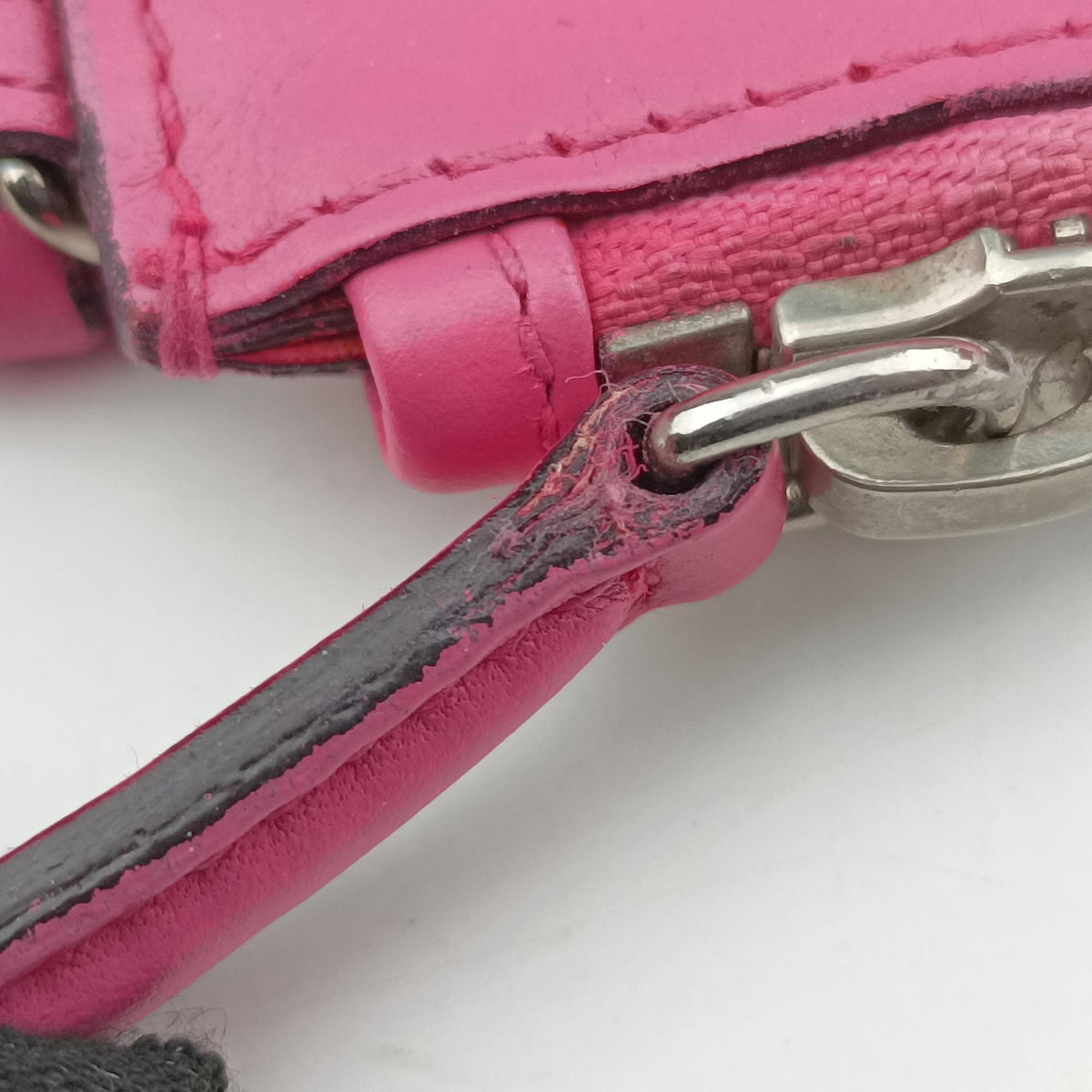 Pre-owned Christian Dior Diorissimo Navy×Pink Leather  shoulderbag | stylenewstar