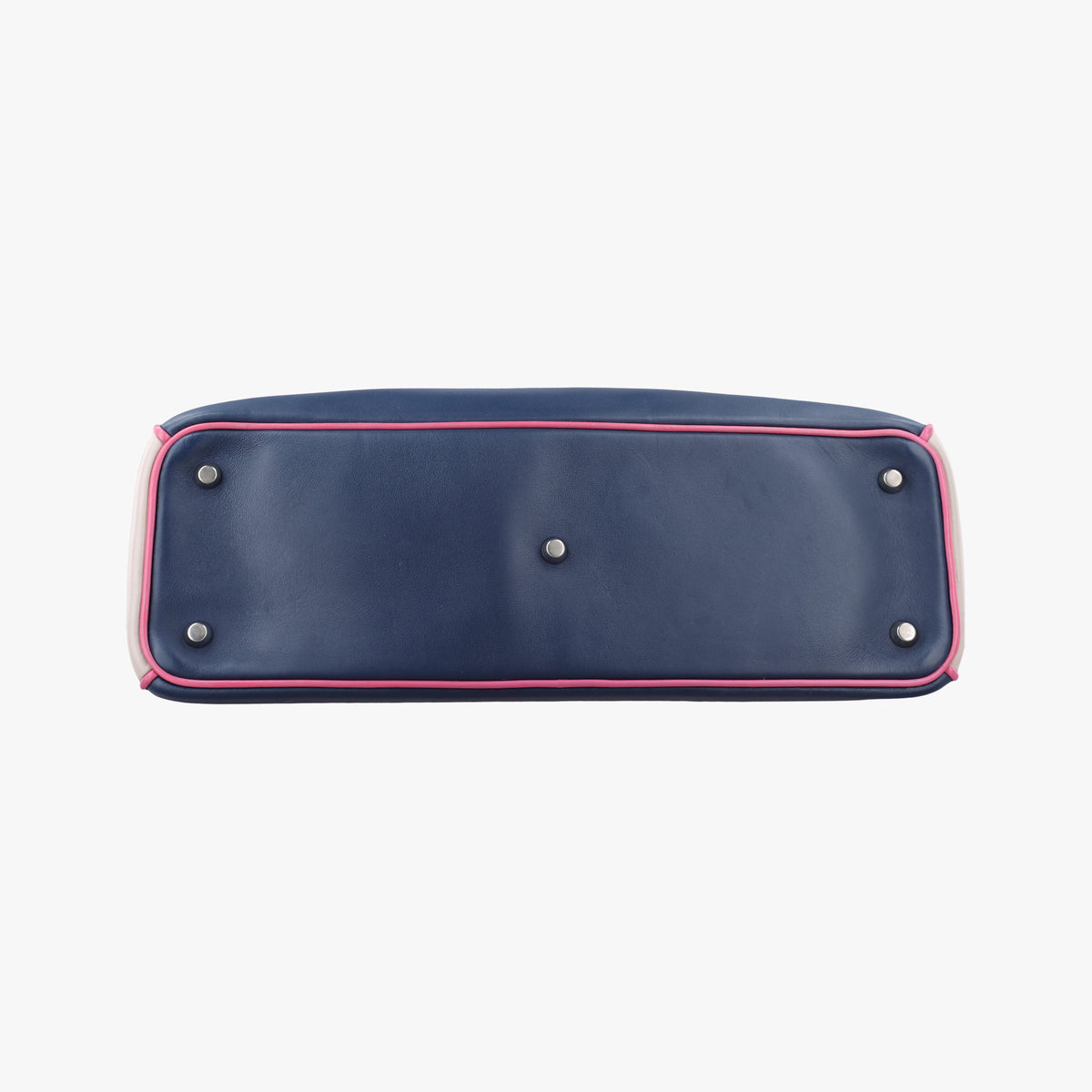 Pre-owned Christian Dior Diorissimo Navy×Pink Leather  shoulderbag | stylenewstar