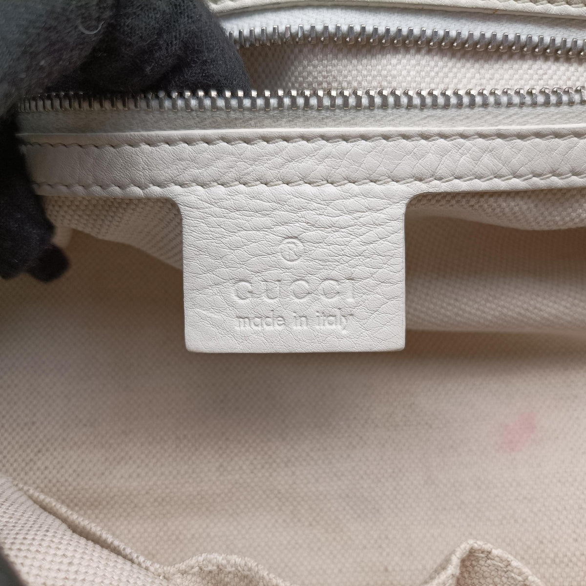 Secondhand Gucci Techno Horsebit White Leather 240266 shoulderbag | stylenewstar