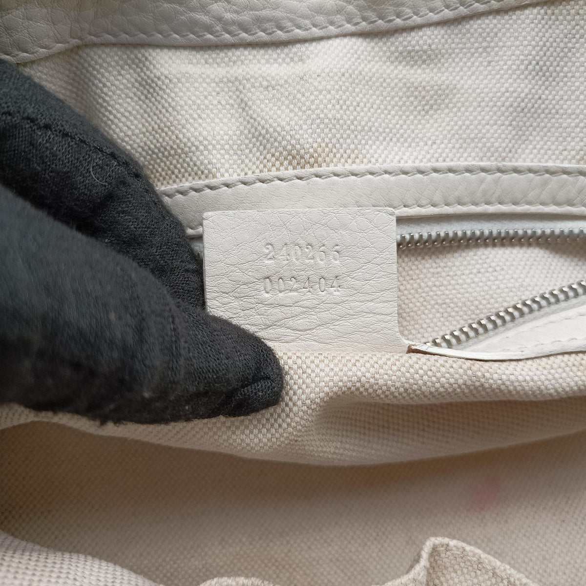 Secondhand Gucci Techno Horsebit White Leather 240266 shoulderbag | stylenewstar
