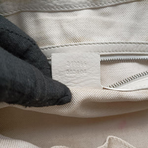 Secondhand Gucci Techno Horsebit White Leather 240266 shoulderbag | stylenewstar