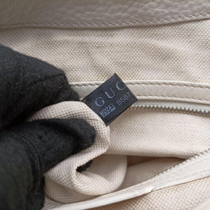 Secondhand Gucci Techno Horsebit White Leather 240266 shoulderbag | stylenewstar